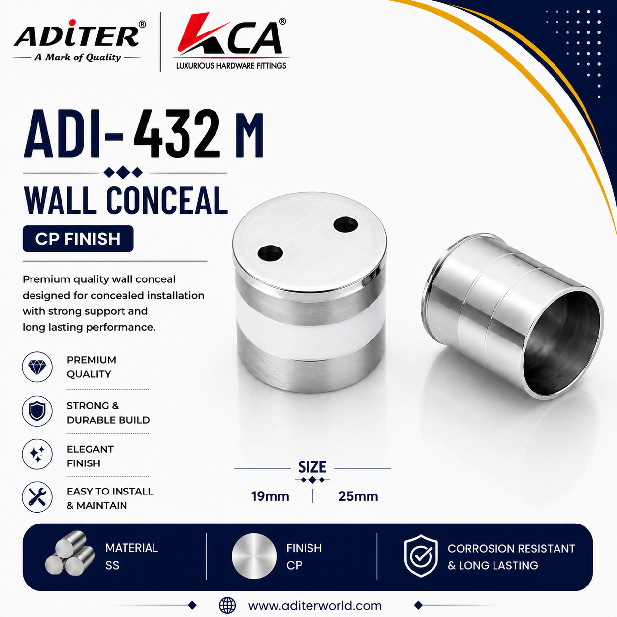 ADI-432 [MEDIUM] WALL CONCEAL C.P.T.T