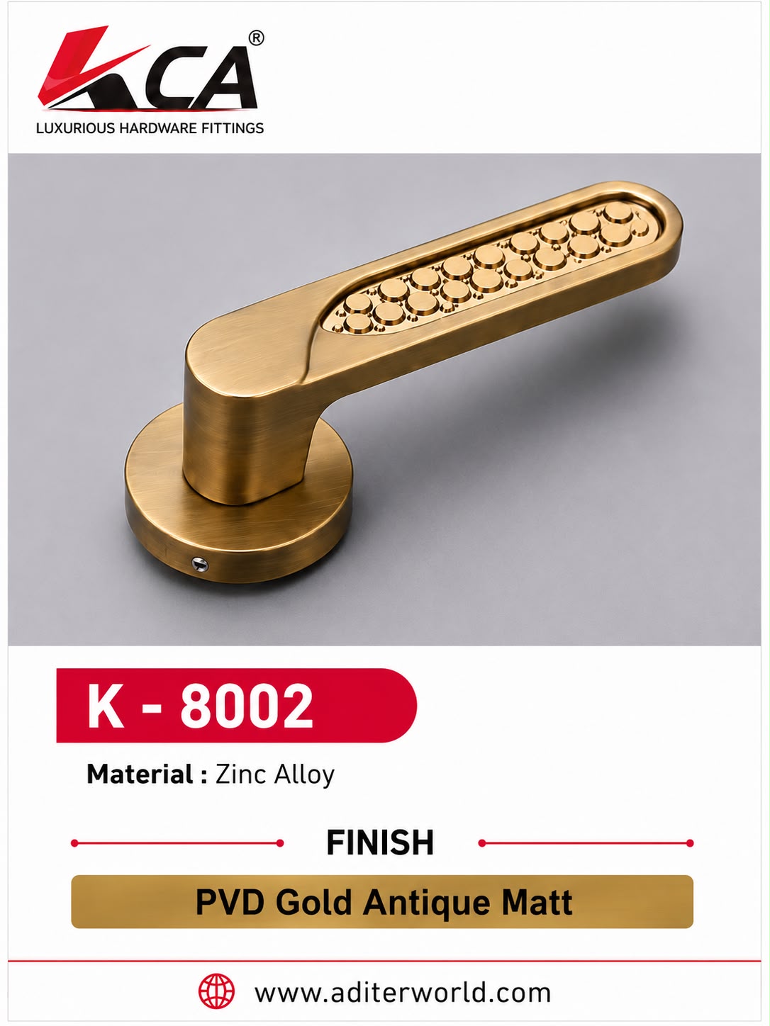 K-8002 PVD GOLD ANTIQUE MATT