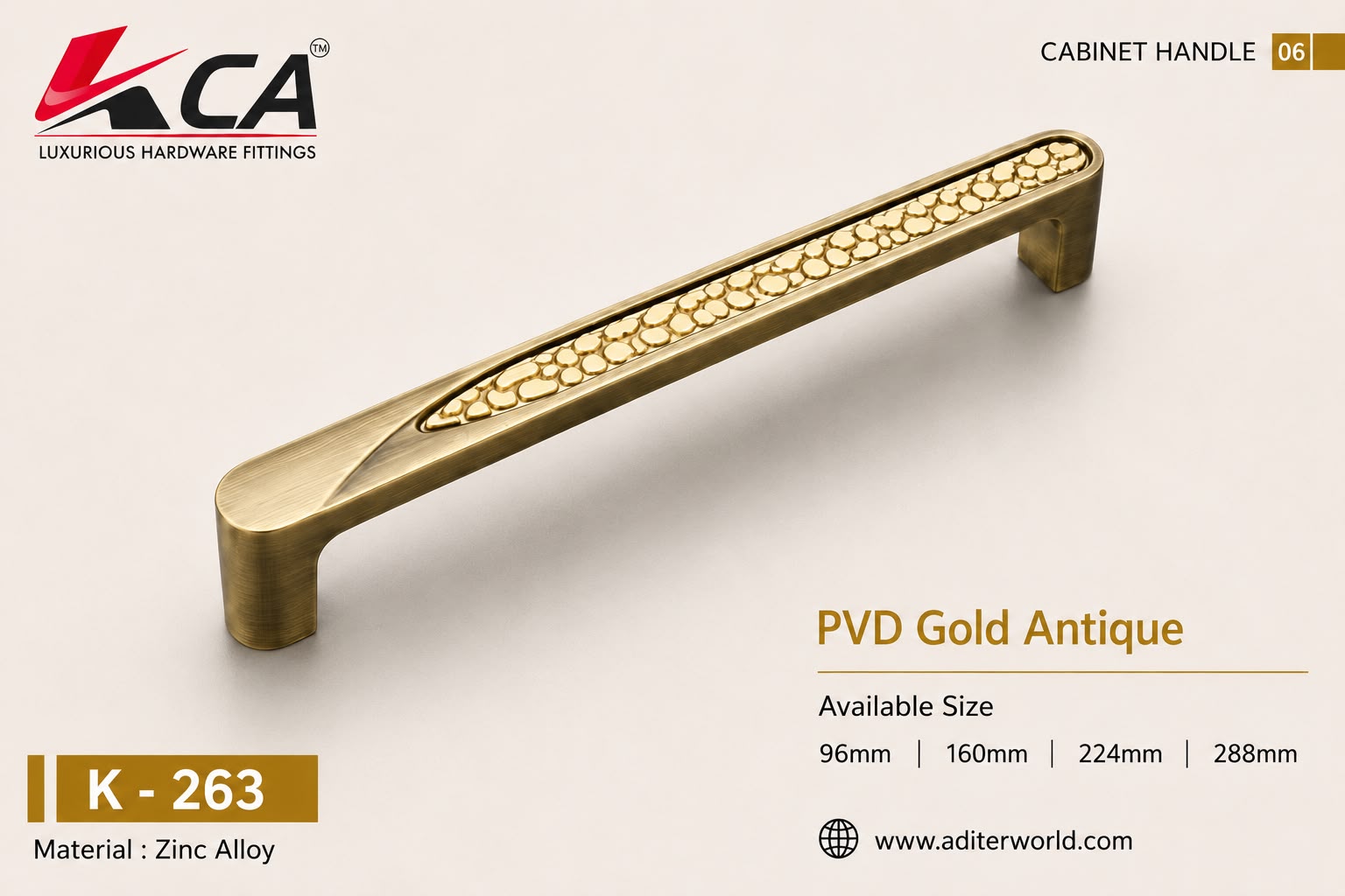K-263 PVD GOLD ANTIQUE