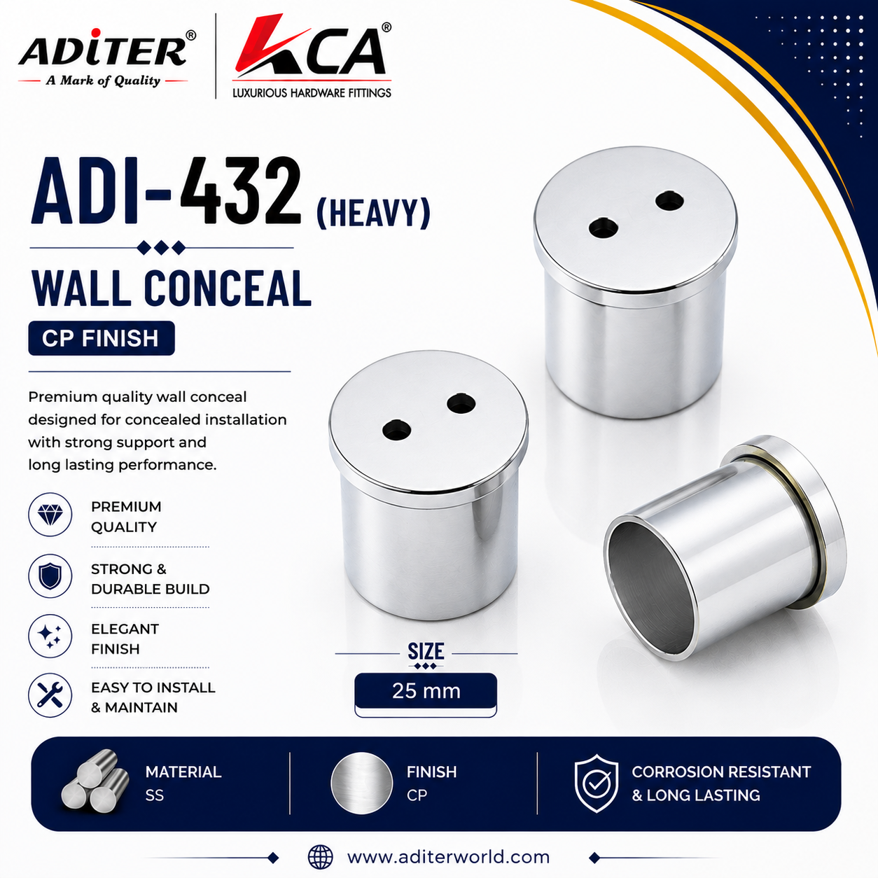 ADI-432 [HEAVY] WALL CONCEAL CP