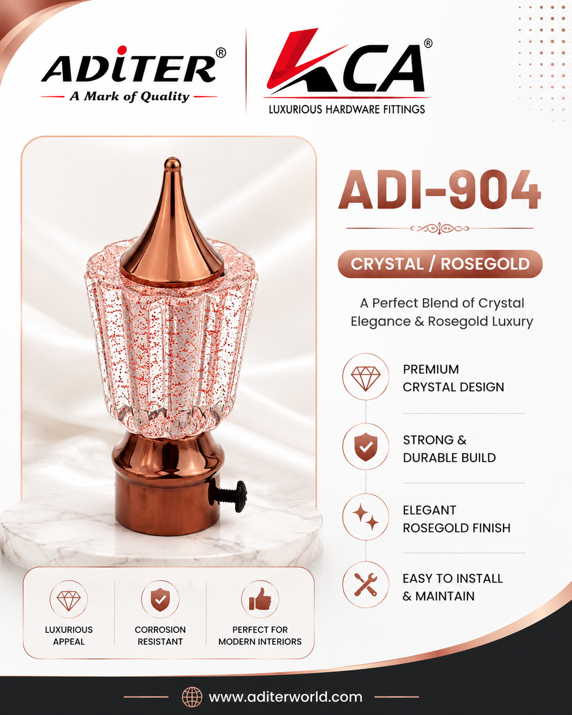 ADI-904 CRYSTAL ROSEGOLD