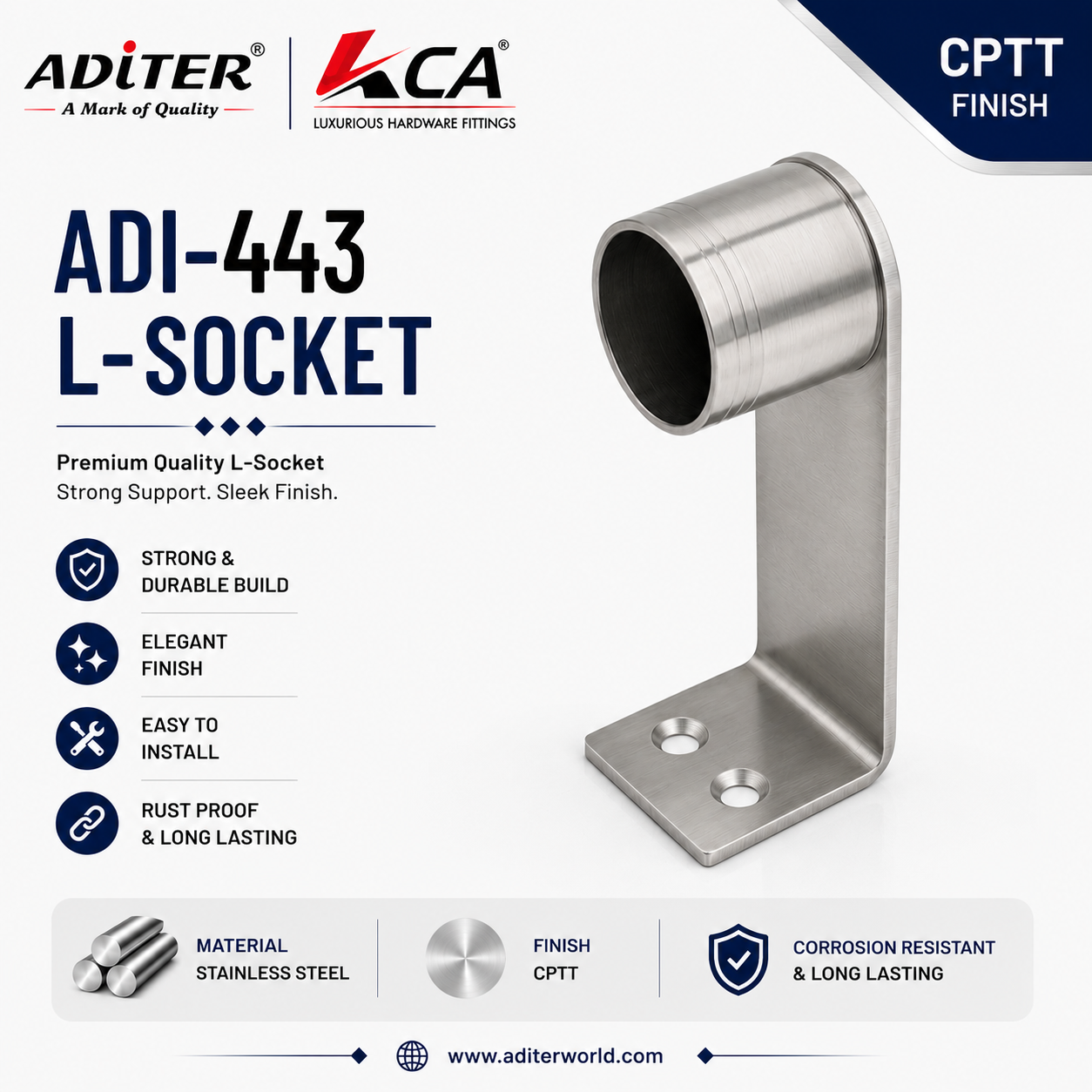 ADI- 443 L SOCKET C.P.T.T