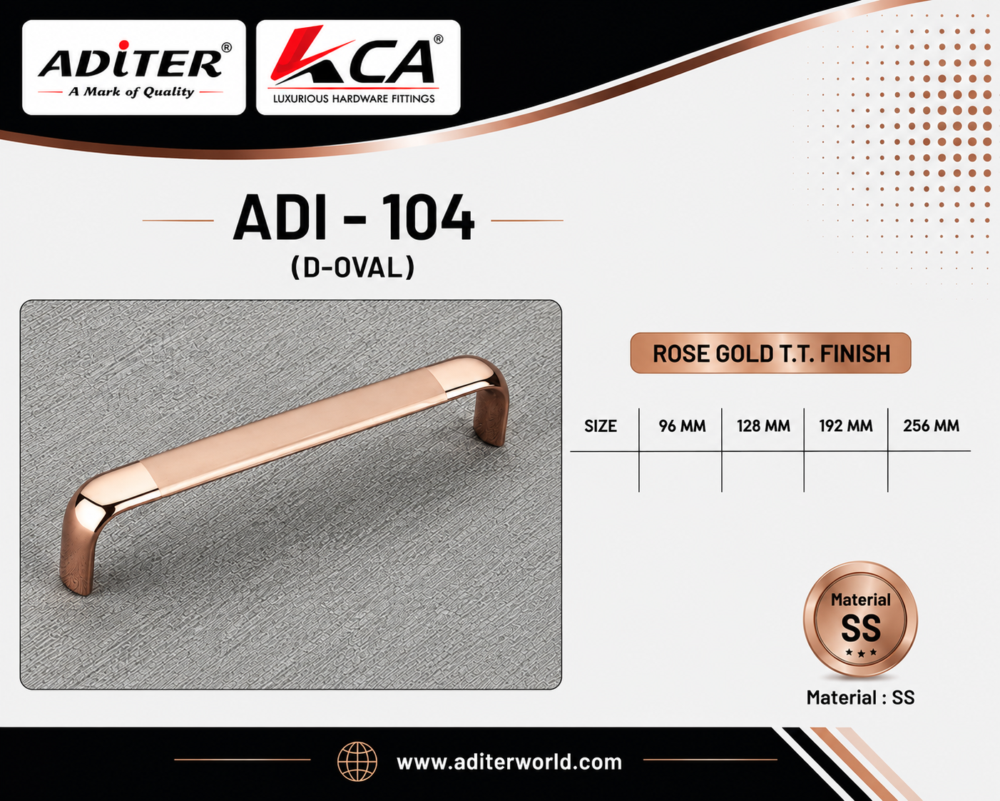 ADI-104 ROSE GOLD T.T [D-OVAL]