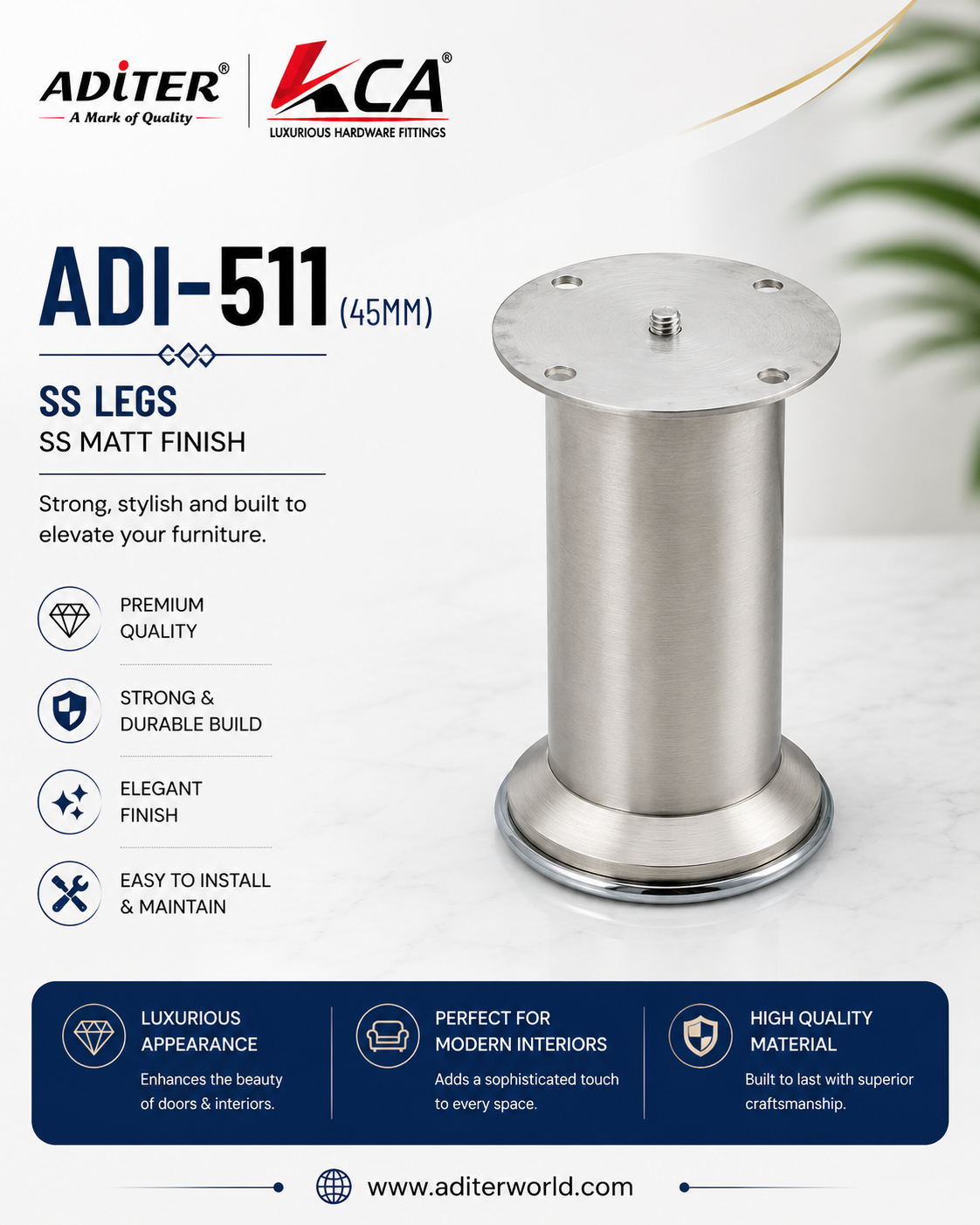 ADI-511 [45 MM] SS MAT4
