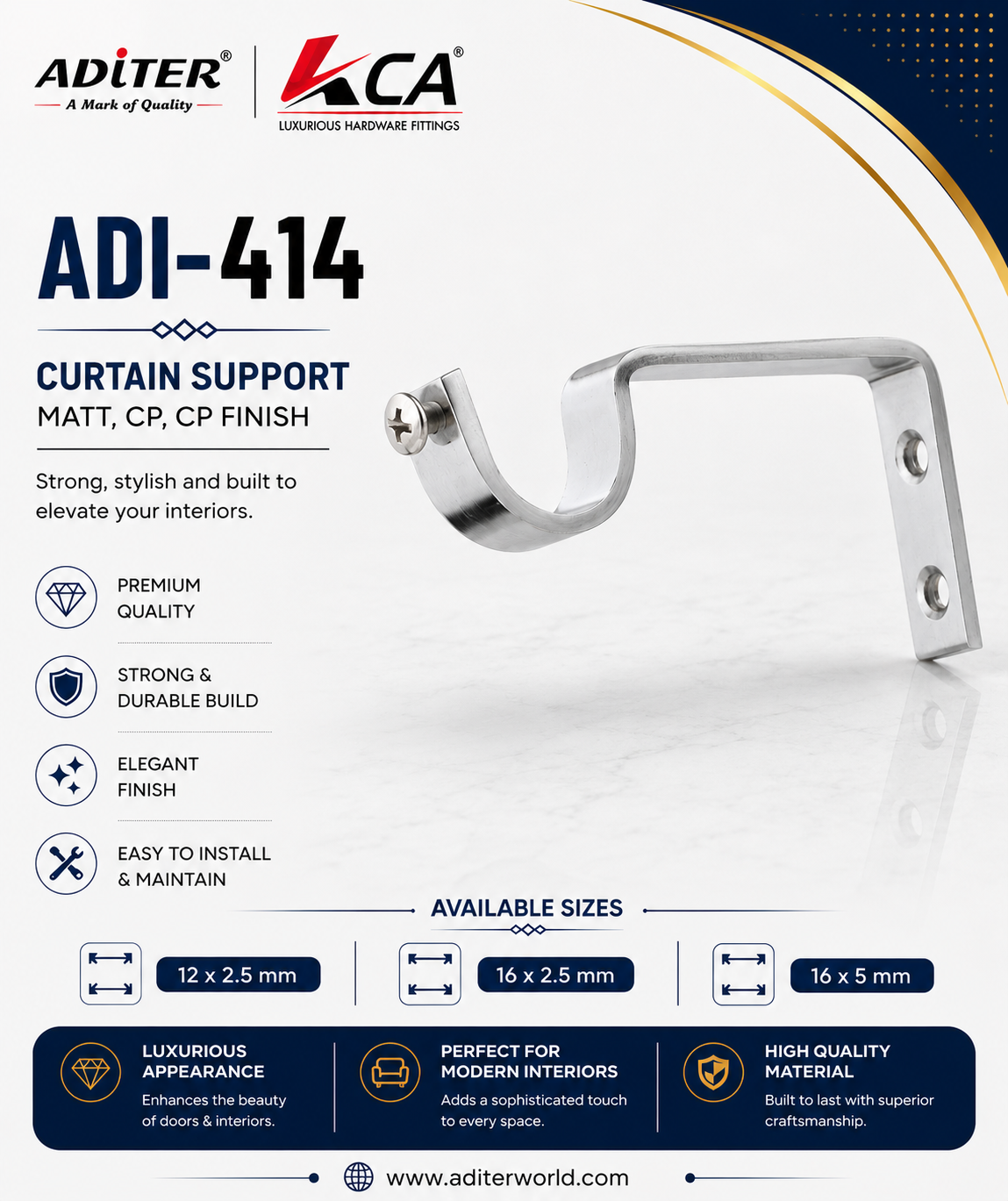 ADI-414 CURTAIN SUPPORT